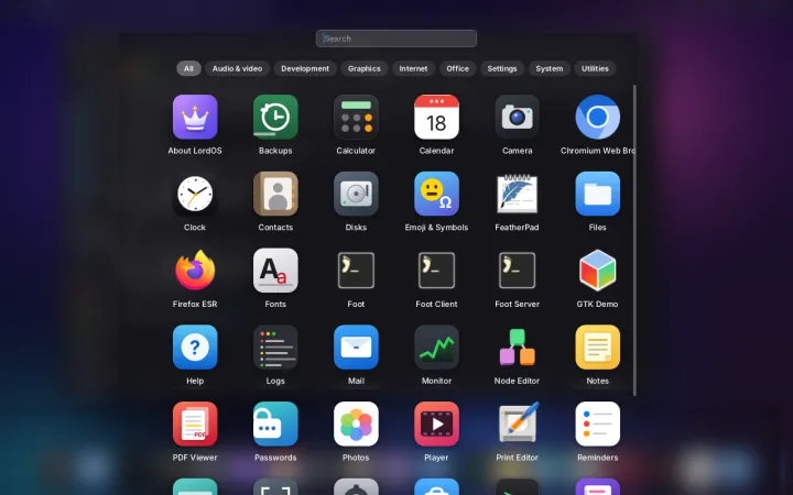 Linux apps in the app launcher