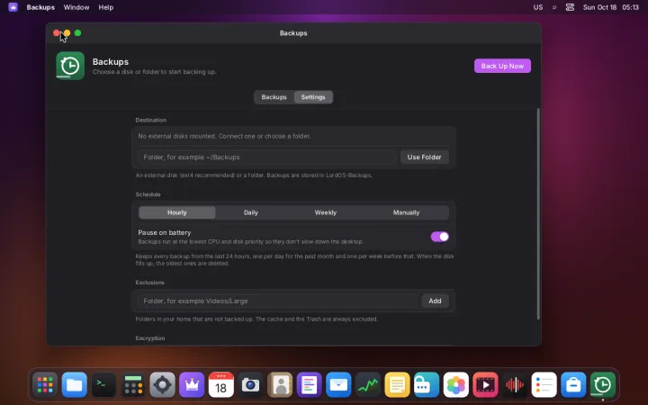 Backup app