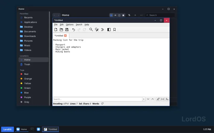 Linux app in the classic theme