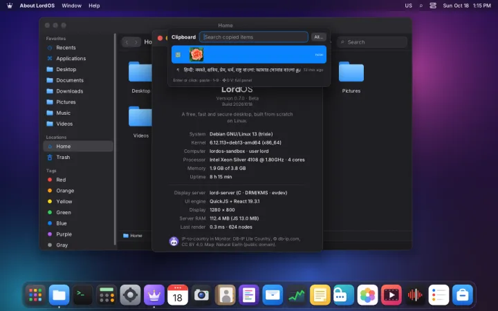 Image in clipboard history