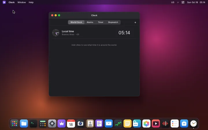 Clock app
