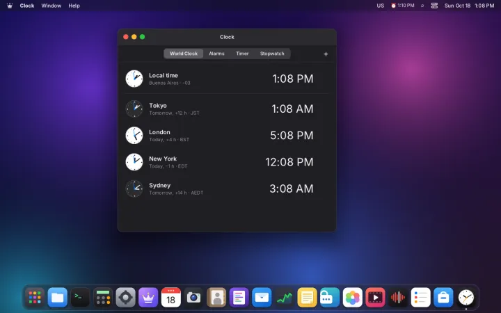 World clock