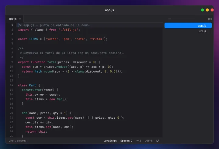 Code editor