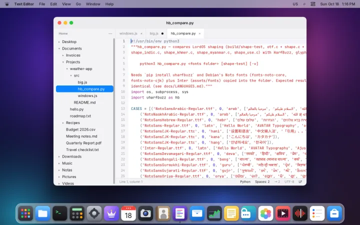 Code editor