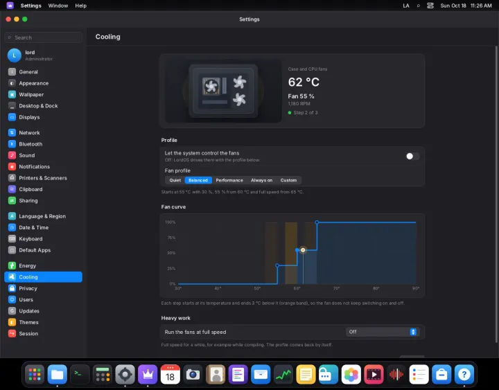 PC fan control