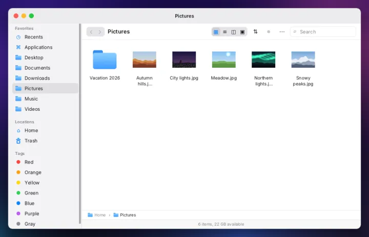 Files app
