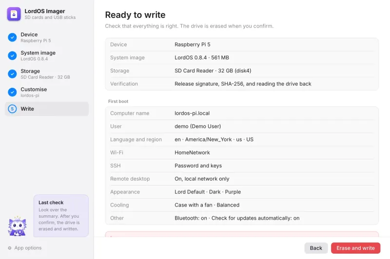 The summary before writing