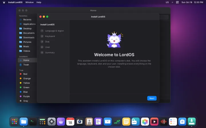 Live session desktop