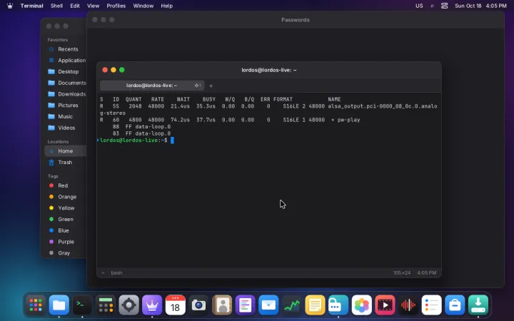 Sound on the live ISO