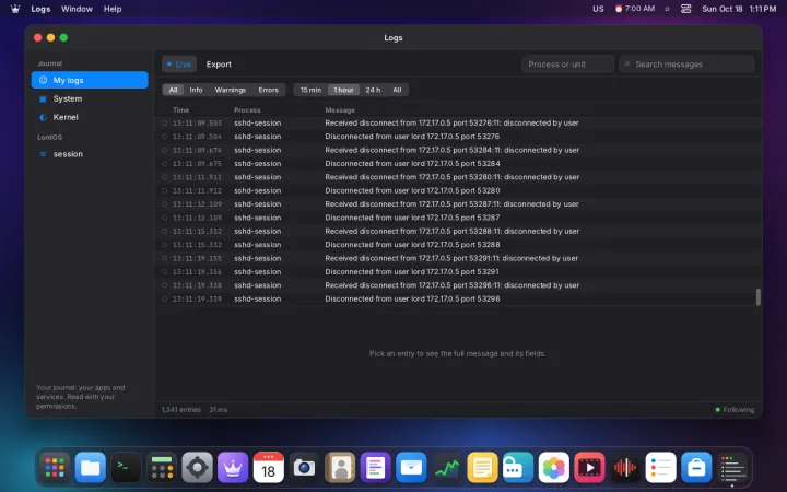 Logs app