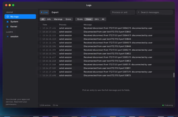 Logs app