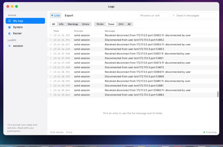 Logs app