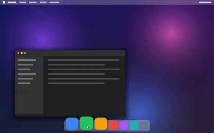 First frame from the display server