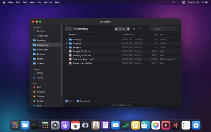 Early Files app