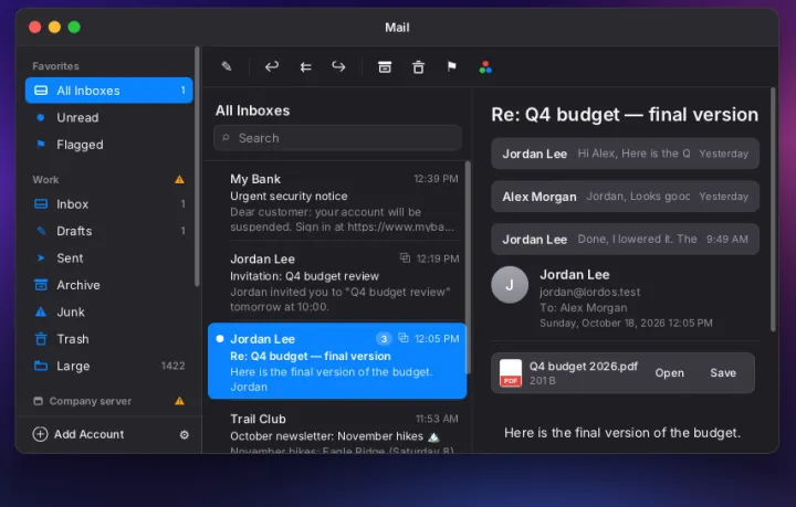 Mail app