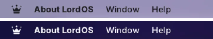 Menu bar logo close-up