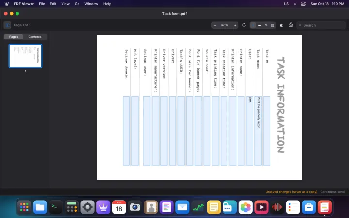 Rotating PDF pages