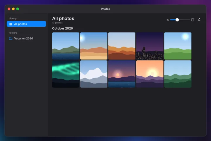 Photos app