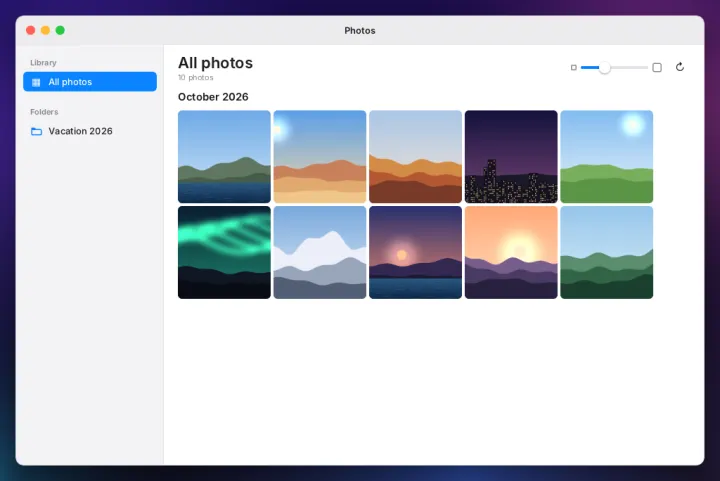 Photos app