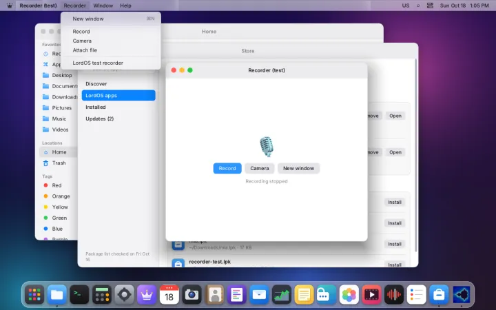 Isolated app menus in the bar