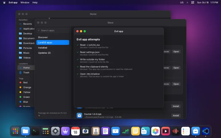 Malicious app fully blocked