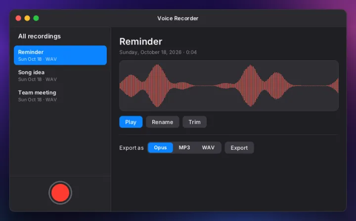 Sound recorder