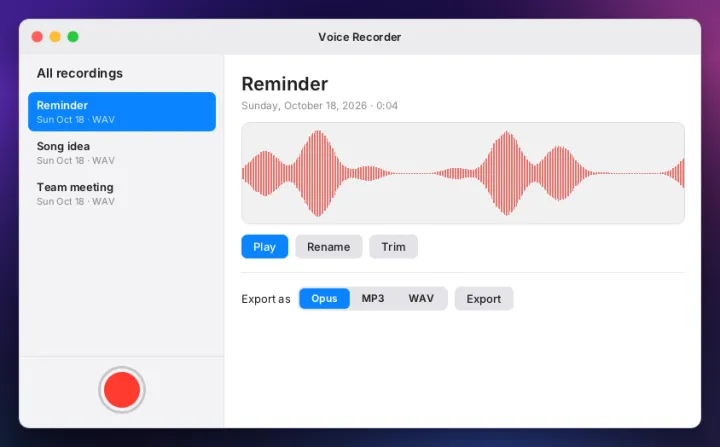 Sound recorder