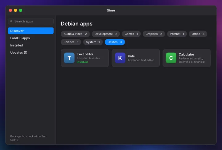 Store home page