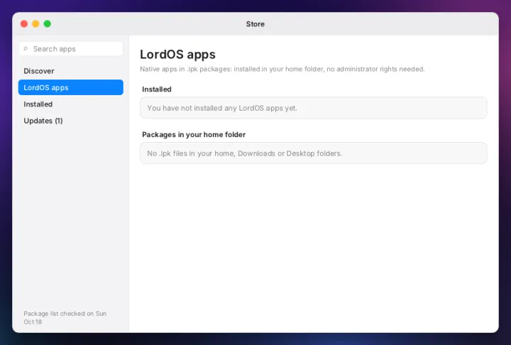 LordOS apps in the store