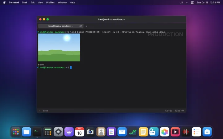 Inline images in the terminal
