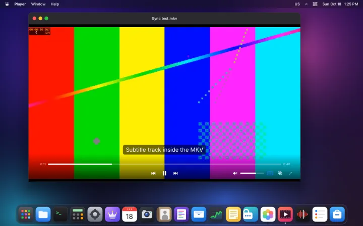 Embedded MKV subtitles