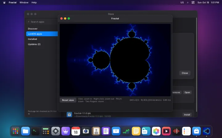 WebAssembly fractal app