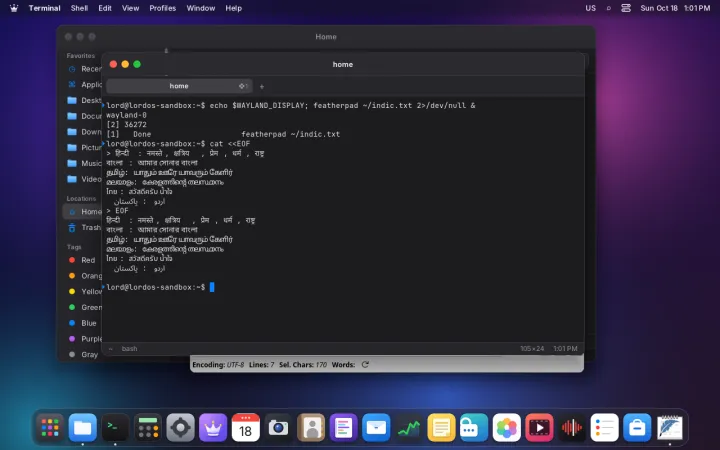 Clipboard shared with Linux apps