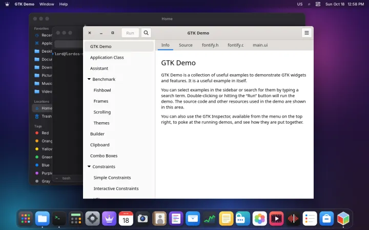 GTK 4 demo app