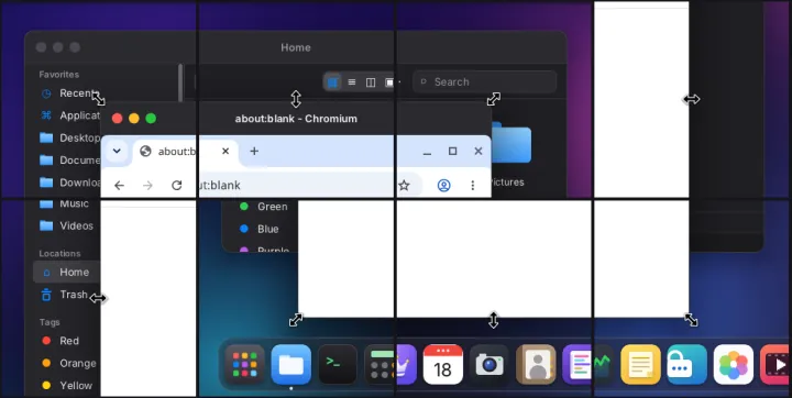 Resizing from window edges